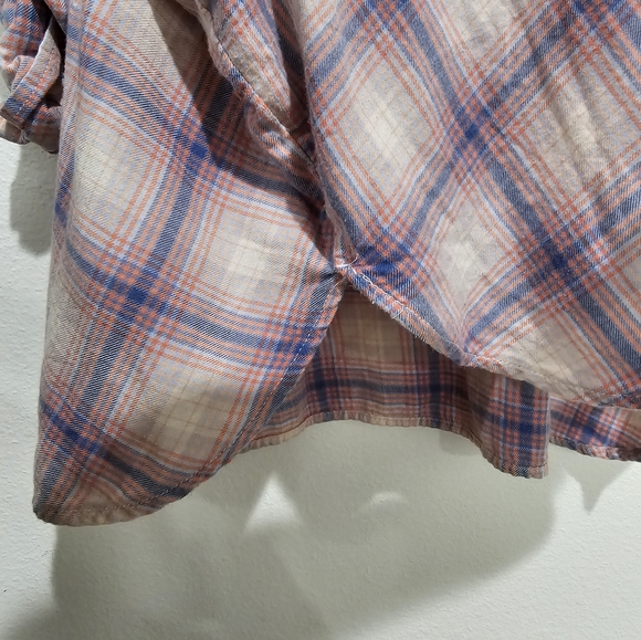 American Eagle AEO Women's Plaid Oversized Flannel Button Up Shirt Size - Picture 6 of 8
